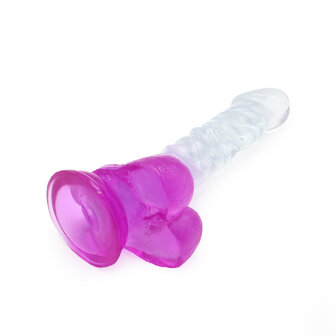 Kiotos Cox Color - Gekleurde Dildo 04 - 22,5 x 4 cm - Transparant/Paars