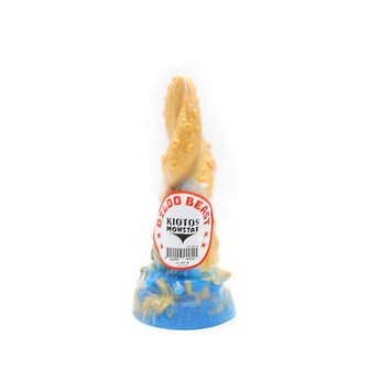 Kiotos Monstar Dildo Beast 18 - goud/blauw/wit