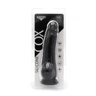 Kiotos COX Siliconen Dildo 23 x 4 cm - zwart