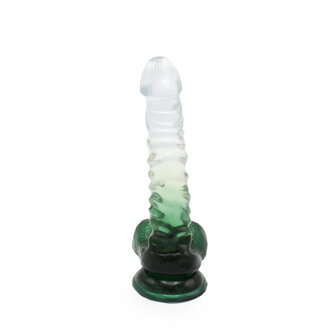 Kiotos Cox Color - Gekleurde Dildo 04 - 22,5 x 4 cm - Transparant/Groen