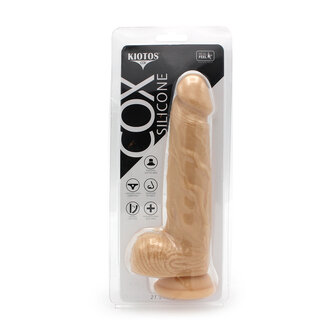 Kiotos COX Siliconen Dildo 21.5 x 3.7 cm - lichte huidskleur