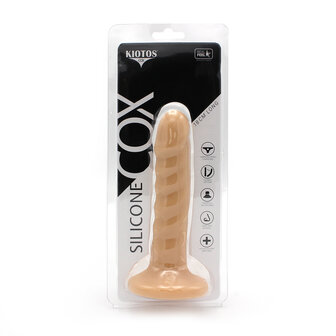 Kiotos COX Siliconen Dildo 18 x 3 cm - lichte huidskleur