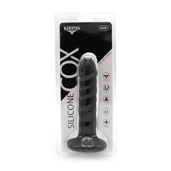 Kiotos COX Siliconen Dildo 18 x 3 cm - zwart