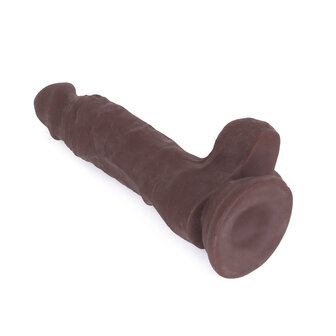 Kiotos Cox - Realistische Dildo 18.5 x 3.8 cm Van TPE - Bruin