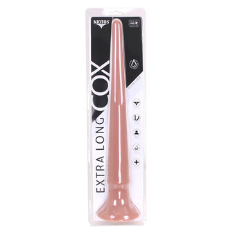 Kiotos Cox - XXL dildo Van 50 cm lang Met Diameter Van 23 mm &gt; 56 mm - Lichte Huidskleur