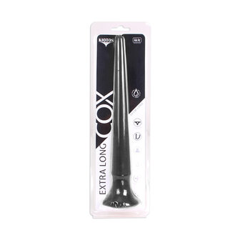 Kiotos Cox XXL dildo van 30 cm lang met diameter van 12 mm &gt; 30 mm - zwart