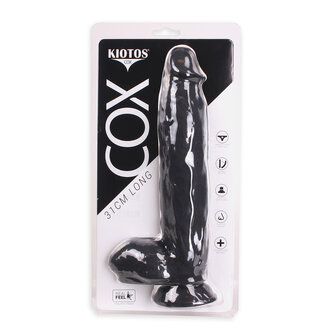 Kiotos Cox Dildo 31 x 6 cm - zwart