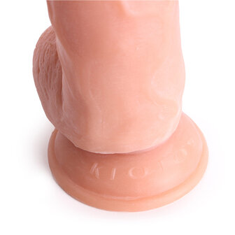 Kiotos Cox - Dildo Met Balzak 23,5 x 5 cm - Lichte Huidskleur