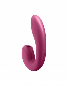 Satisfyer - Sunray Luchtdruk + G-spot Vibrator - berry rood