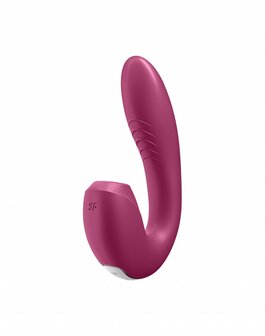 Satisfyer - Sunray Luchtdruk + G-spot Vibrator - berry rood