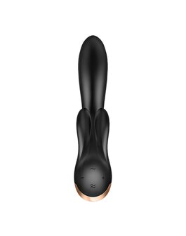 Satisfyer - Double Flex Rabbit Tarzan Vibrator met APP control - zwart