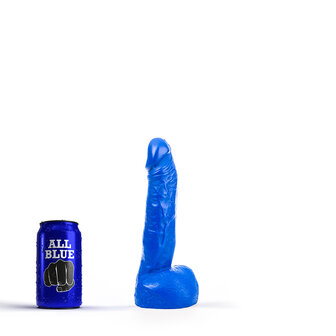 All Blue Dildo 22 x 4.5 cm - blauw