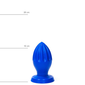All Blue Buttplug 12 x 5 cm - blauw