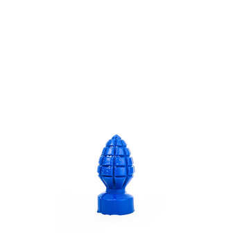 All Blue Granaat Buttplug 15 x 6 cm - blauw