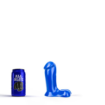 All Blue Dildo 14 x 5 cm - blauw
