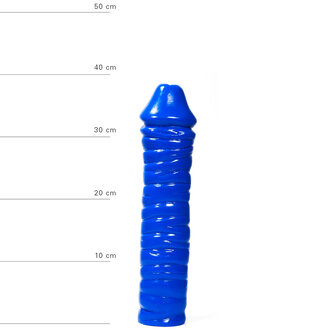 All Blue - Dildo - 38 x 8,5 cm - Blauw