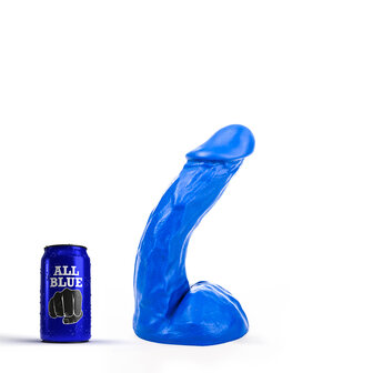 All Blue Klassieke Dildo 23 x 5 cm - blauw