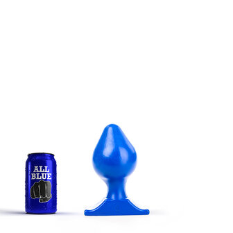 All Blue Buttplug 17 x 9 cm - blauw