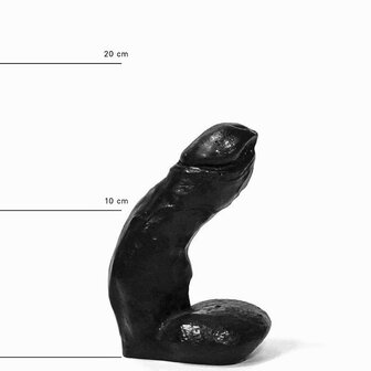 All Black - Zwarte dildo - 15 cm