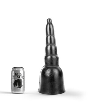 All Black - Grote Piramide Dildo - 31 x 11.5 cm - Zwart