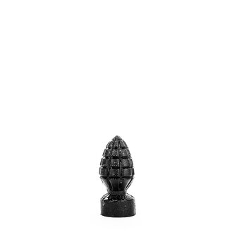 All Black Buttplug 15 x 6 cm - zwart