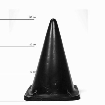 All Black Prisma Buttplug 30 x 18 cm - zwart