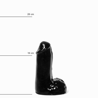 All Black - Dildo - 13 x 4.5 cm - Zwart