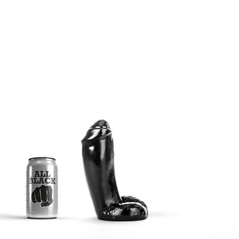 All Black - Anaal Dildo - 18 x 5.5 cm - Zwart