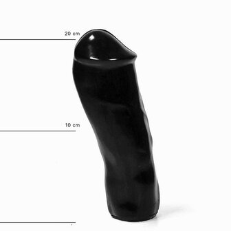 All Black - Realistische Dildo - 20 x 6 cm - Zwart