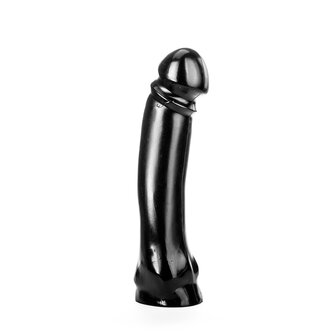 All Black - Anaal Dildo - 33 x 7 cm - Zwart