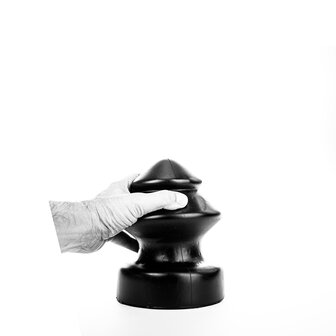 All Black - Buttplug - 14.5 x 19 cm - Zwart