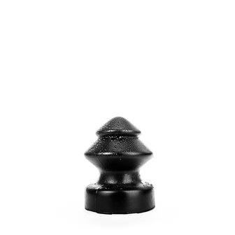 All Black - Buttplug - 14.5 x 19 cm - Zwart