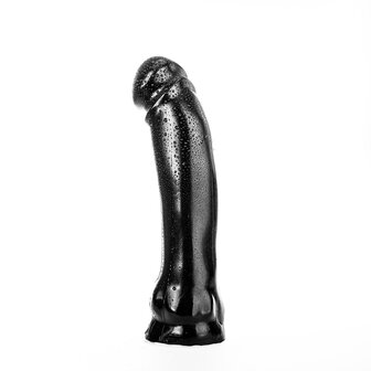 All Black - Anaal Dildo - 33 x 7 cm - Zwart