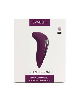 Svakom - Luchtdruk Vibrator PULSE UNION met APP control - paars