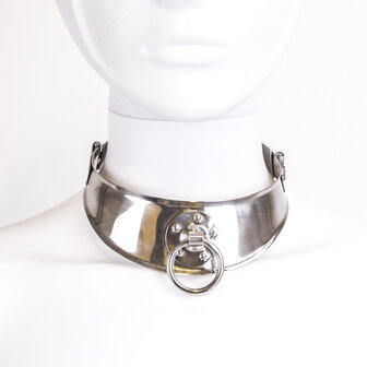 Kiotos Steel - Locking Collar Met Ring - 12 cm