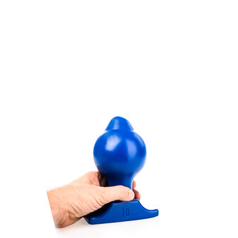 All Blue Buttplug 18 x 10 cm - blauw