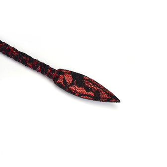 Liebe Seele - Victorian Garden - Bull Whip - Single Tail Zweep - Vegan Friendly - Rood/Zwart