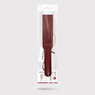 Liebe Seele - Wine Red - Leren Paddle - Dubbele Strafriem - Exclusief En Luxe ontwerp - Import uit Japan - Wijnrood