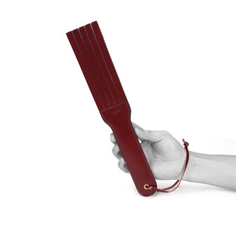 Liebe Seele - Wine Red - Leren Paddle - Dubbele Strafriem - Exclusief En Luxe ontwerp - Import uit Japan - Wijnrood