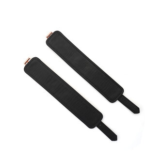 Liebe Seele - Wine Red leren enkelboeien met ros&eacute; gouden ketting | exclusief en luxe ontwerp - wijnrood