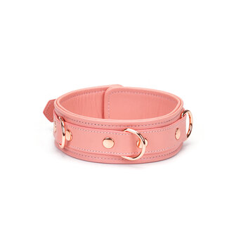 Liebe Seele - Pink Dream Leren Collar met Leiband - roze