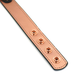 Rose Gold Memory Exclusieve smalle collar met tepelklemmen - ros&eacute; goud