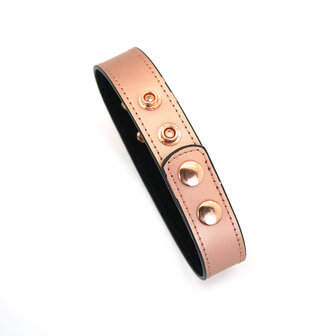 Rose Gold Memory Exclusieve smalle collar met tepelklemmen - ros&eacute; goud