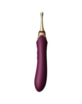 ZALO - Verwarmde Pinpoint Clitoris Vibrator Bess 2 met extra opzetstukken - paars
