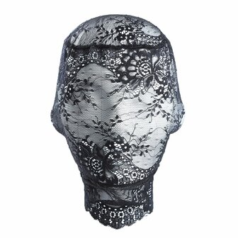 Kiotos - Fancy Lace Hood - Transparant Gezichtsbedekkend Kanten Masker