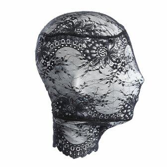 Kiotos - Fancy Lace Hood - Transparant Gezichtsbedekkend Kanten Masker