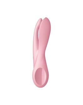 Satisfyer - THREESOME 1 Multi Vibrator met 3 voelsprieten - lichtroze