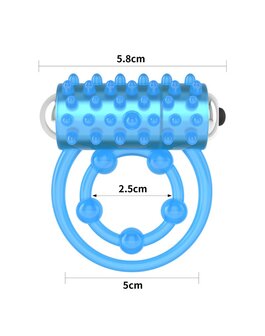 Lovetoy - Lumino Play - Vibrerende Cockring Met Nopjes- Glow In The dark