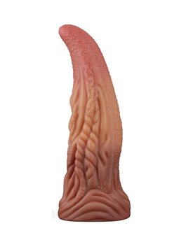 Lovetoy XXL Extreme Dildo Alien Tongue 25 x 7.5 cm - lichte/donkere huidskleur