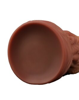 Lovetoy XXL Extreme Dildo Alien Tongue 25 x 7.5 cm - lichte/donkere huidskleur